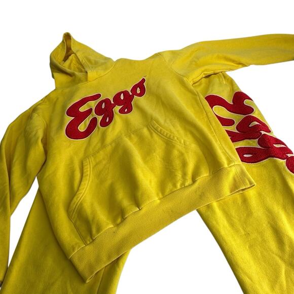 Kellogg’s Eggo Waffles Yellow Tracksuit Hoodie Sweatpants Set Unisex Size S M - Picture 11 of 16